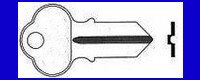 1908 Key Double Sided CHICAGO LOCK